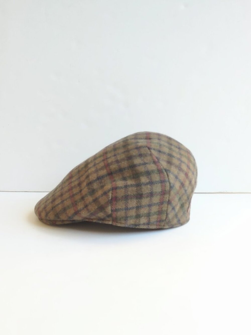 Goorin Bros Italy Glen Plaid Wool Newsboy Cap Alfonso D'Este Size 55  US 6 7/8